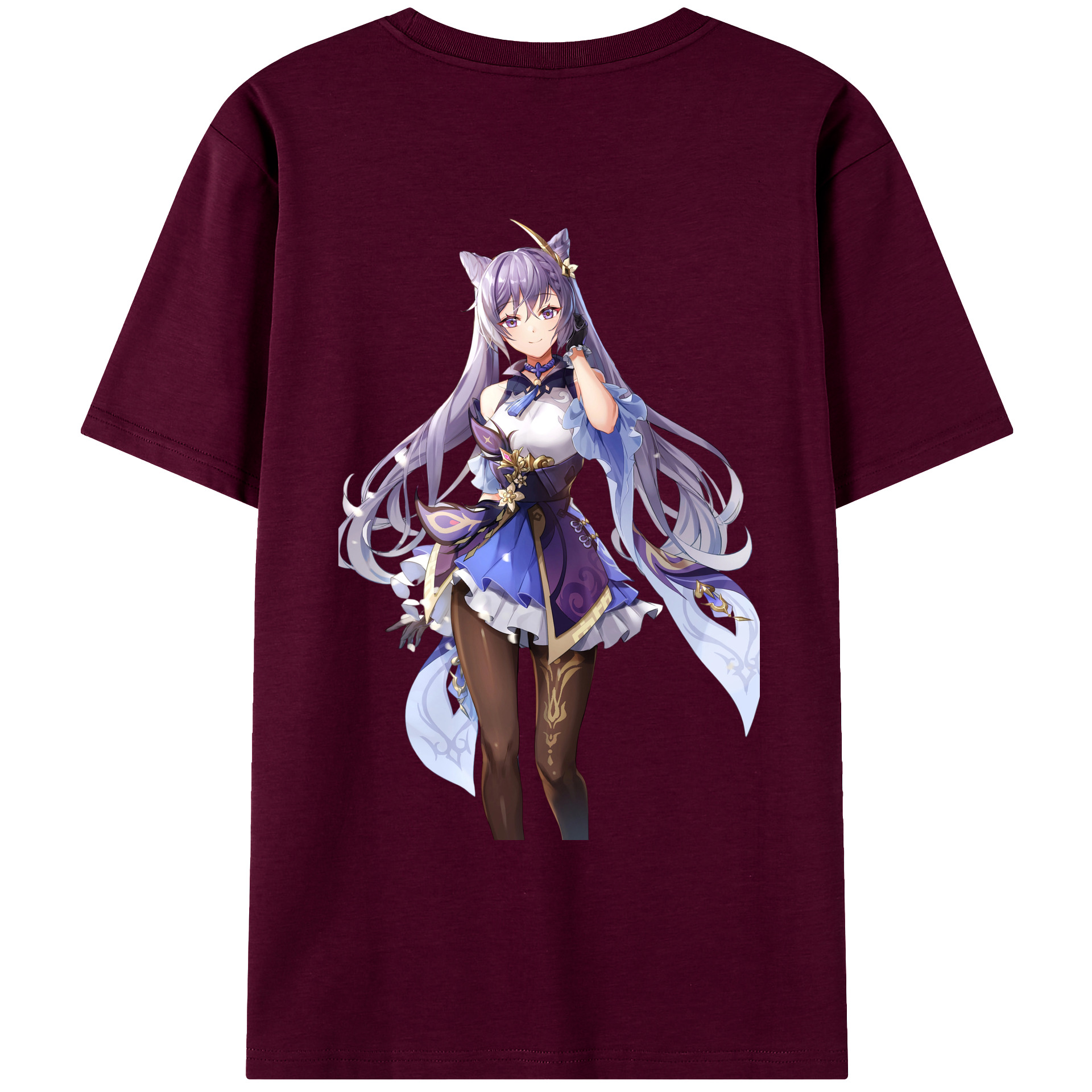 げんし神 刻晴 こくせい genshin Kokusei レディース半袖Tシャツ(バックプリント)